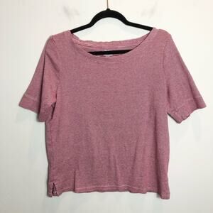 Chico's Red Striped Ultimate Tee